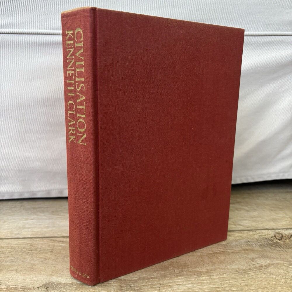 Vtg Civilisation Coffee Table Book 1969 1st Ed Clark Western Art Architecture